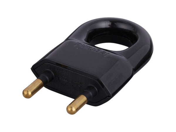 Fiche électrique mâle 2 pôles, 6 A, LEGRAND