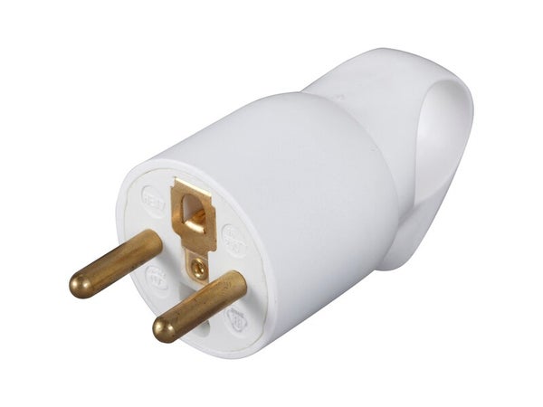 Fiche électrique mâle 2 pôles + terre, 16 A, LEGRAND