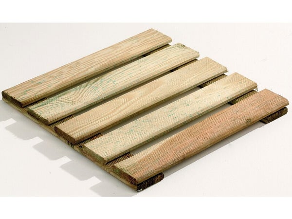 Dalle en bois Primo, L.40 x l.40 cm x Ep.24 mm