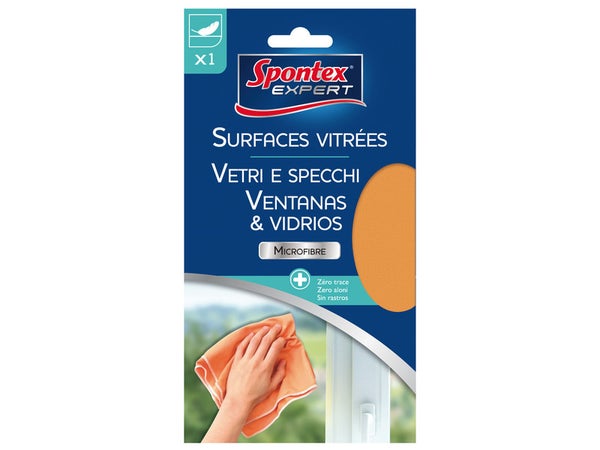 Lavette Spontex Expert Microfibre Spéciale Vitres