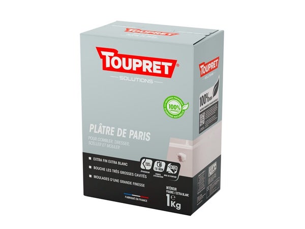 Plâtre Toupret De Paris 1 Kg En Poudre, Pour Mur / Plafond Intérieur