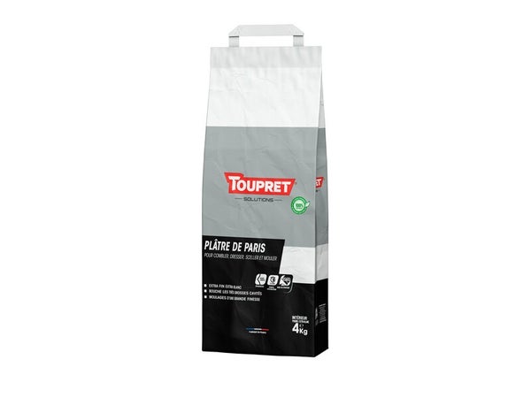 Plâtre Toupret De Paris 4 Kg En Poudre, Pour Mur / Plafond Intérieur