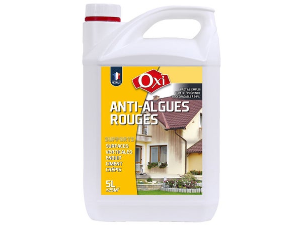 Traitement Façade Oxytol, 5 L Spécial Algues-Rouges