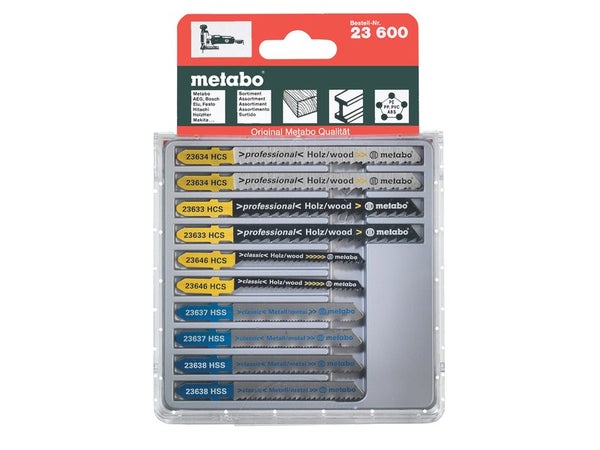 Lot de 10 lames coupe coupe franche METABO pour scie sauteuse