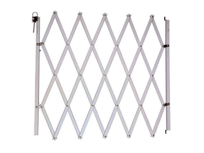 Barrière extensible animaux, bois blanc, NORDLINGER, L.60 - 110 cm