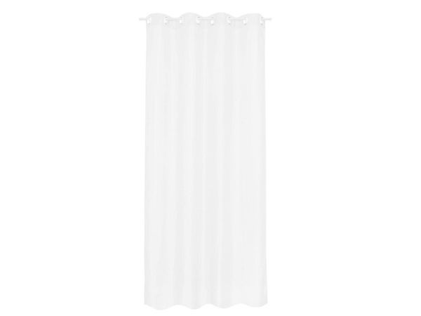 Voilage tamisant, Polyone blanc l. 140 x H.280 cm