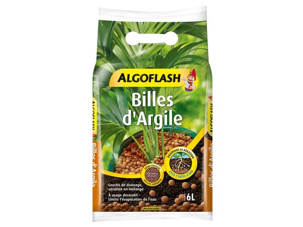 Billes d'argile balcons et terrasses ALGOFLASH 6 L