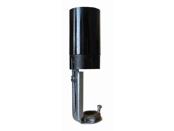 Support E14 Tibelec, Plastique, Noir 60 W