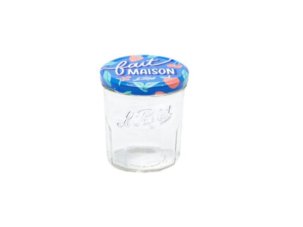 Lot de 6 confituriers 324 ml couvercle to d82mm decore