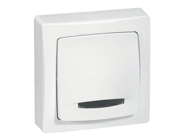 Interrupteur Va-Et-Vient À Voyant, Témoin Complet, Legrand Asl, Blanc