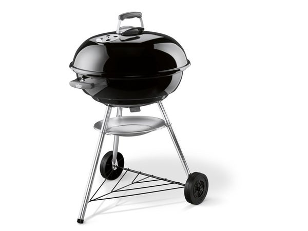 Barbecue au charbon de bois WEBER Compact kettle 57, noir