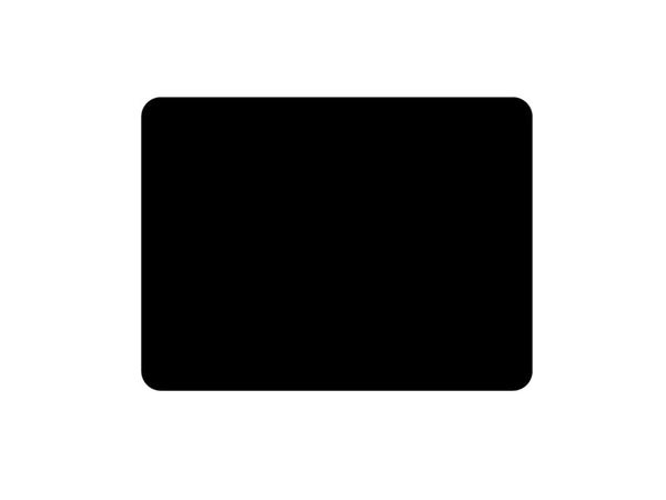 Plaque de protection sol rectangulaire, DIXNEUF, L.100 cm x H.75 cm noir