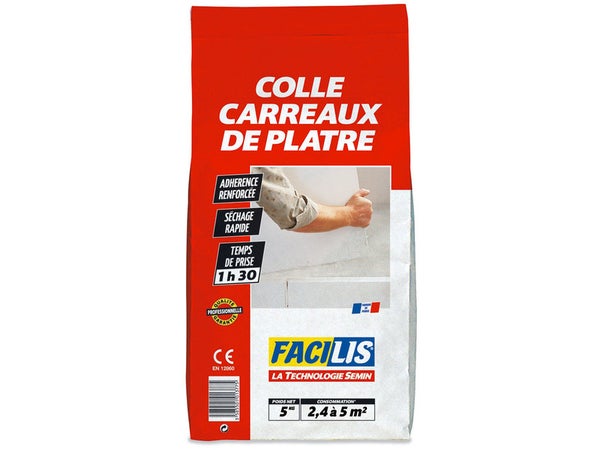 Colle Pour Carreaux De Plâtre Semin, 5 Kg