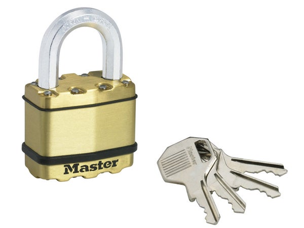 Cadenas à clé Master Lock, 1,75 po, arceau de 1,5 po, acier inoxydable,  paquet de 4 1SSSQLF