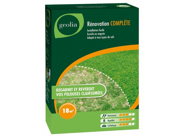 Gazon réparation GEOLIA 18 m²