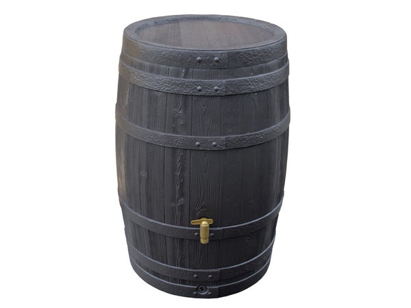 Récupérateur d'eau aérien GARANTIA cylindrique brun , 250 L