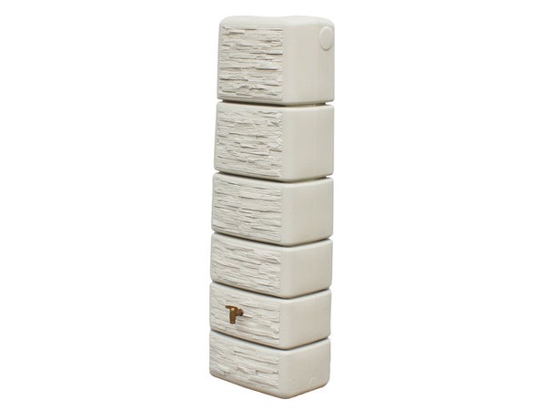 Récupérateur d'eau aérien GARANTIA rectangulaire murale sable , 330 L