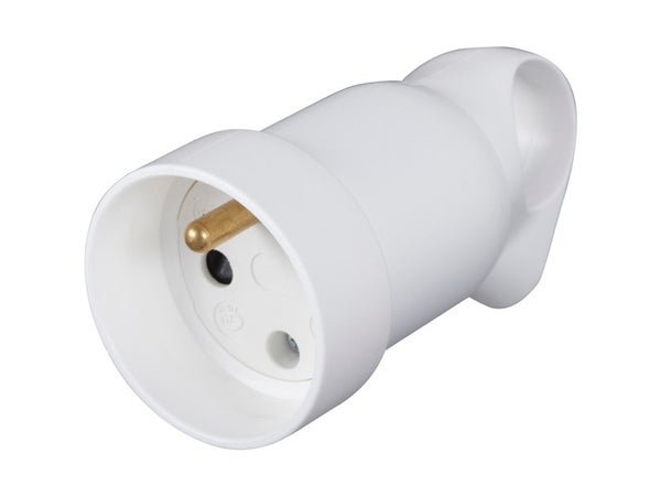 Fiche électrique femelle 2 pôles + terre, 16 A, LEGRAND