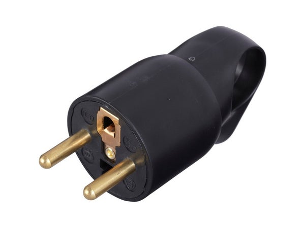 Fiche électrique mâle 2 pôles + terre, 16 A, LEGRAND