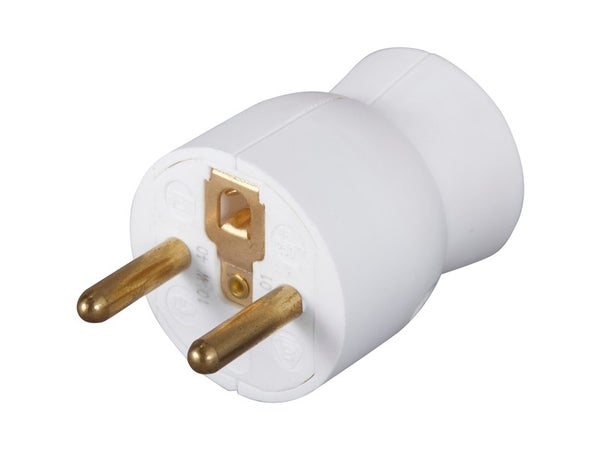 Fiche électrique mâle 2 pôles + terre, 16 A, LEGRAND