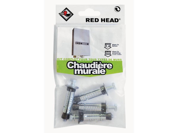 Kit chevilles à expansion store de terrasse RED HEAD, Diam.16 x L.65 mm