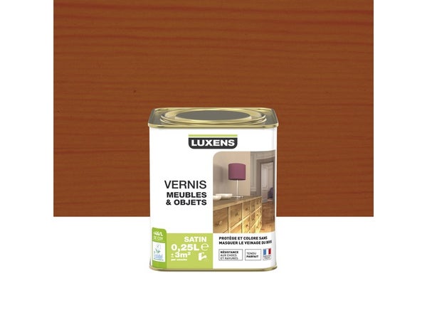 Vernis Meuble Et Objet Vernis Meubles Et Objets Luxens, Acajou Satiné, 0.25L