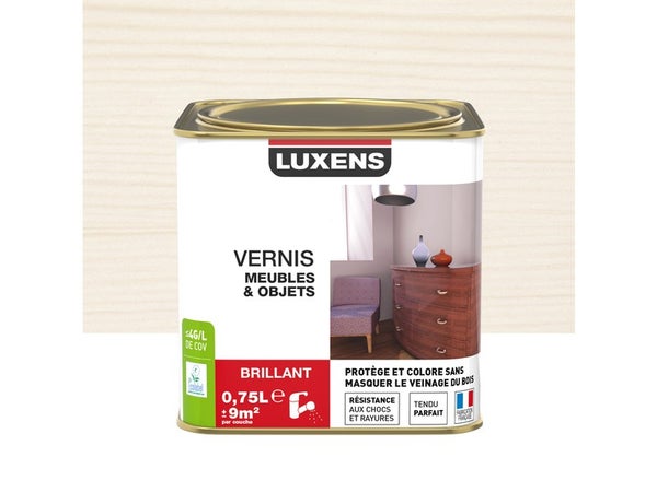 Vernis Meuble Et Objet Vernis Meubles Et Objets Luxens, Blanc Brillant, 0.75L