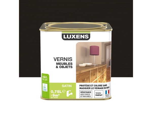 Vernis Meuble Et Objet Vernis Meubles Et Objets Luxens, Wengé Satiné, 0.75L