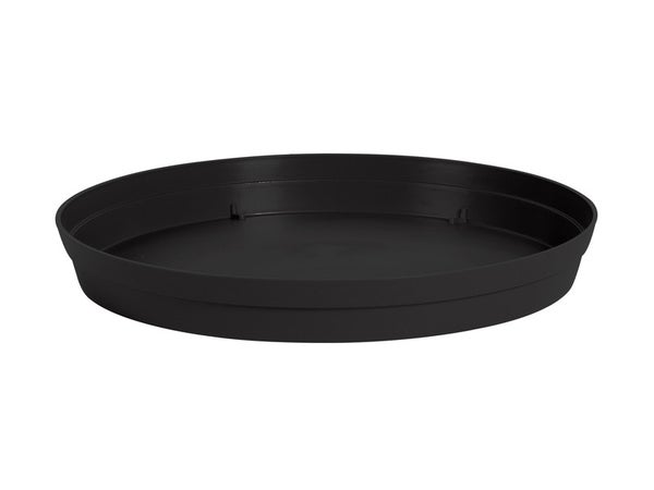 Soucoupe Polypropylène Eda L.34.5 X L.34.5 X H.4.8 Cm Anthracite