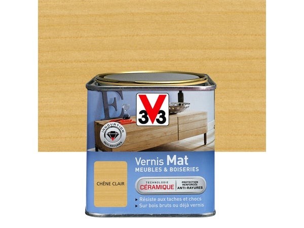 Vernis Meuble Et Objet V33, Chêne Clair Mat, 0.75L
