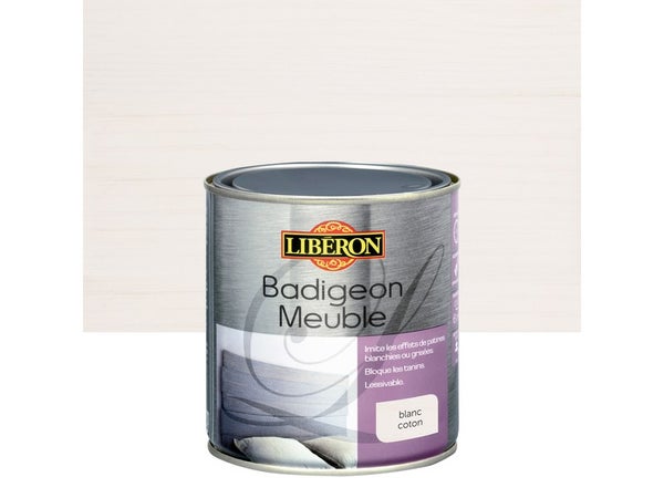 Badigeon Meuble Liberon Blanc Coton  Mat 0.5 L