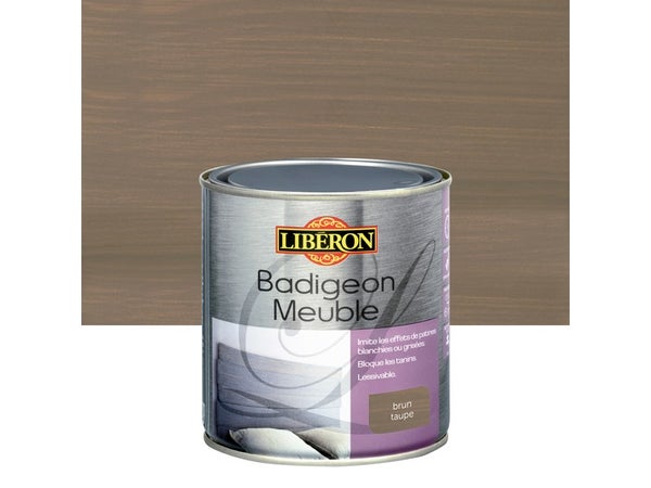 Badigeon Meuble Liberon Brun Taupé  Mat 0.5 L