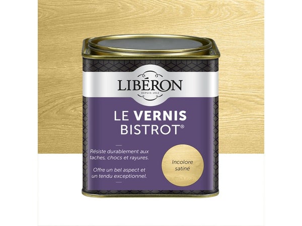 Vernis Meuble Et Objet Bistrot® Liberon, Incolore Satiné, 0.5L