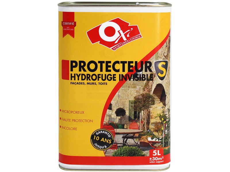 Peinture hydrofuge extérieur et imperméabilisante pour façade