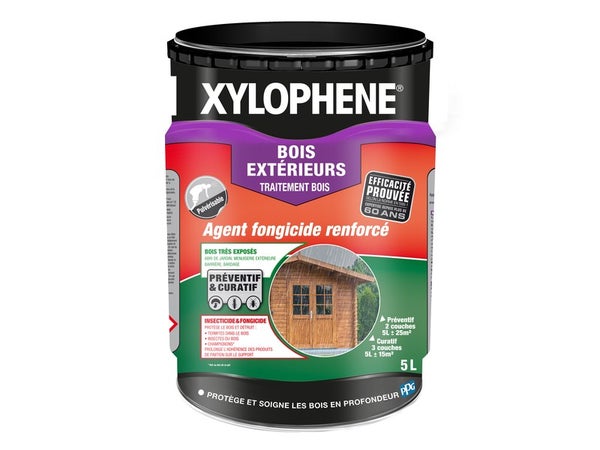 Traitement Du Bois Extérieur Xylophene Premium 25 Ans, 5 L