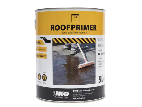 Primaire D'Accrochage Iko Roofprimer 5 L Noir