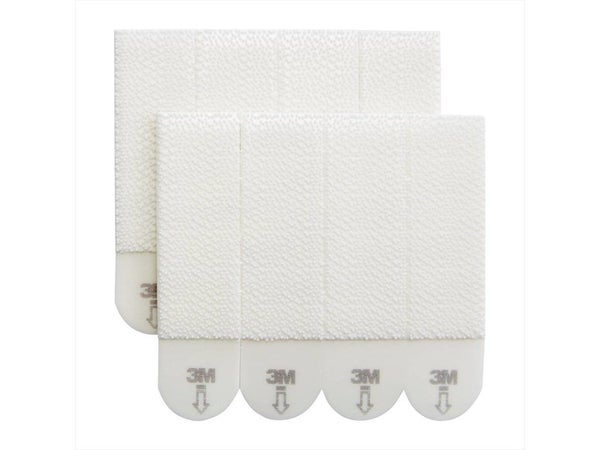 Lot De 8 Languettes Adhésives Tableaux Déco Command, Blanc