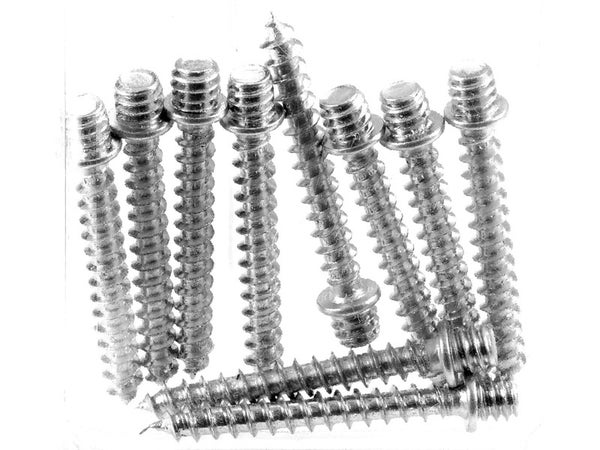 Lot De 10 Patte À Vis Gris Acier Galvanisé