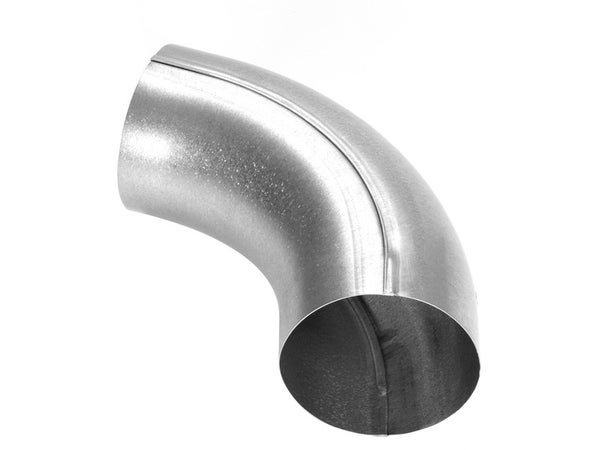 Coude Cintré Galep Acier Galvanisé Gris Scover Plus, Dév.25 Cm Diam.80 Mm