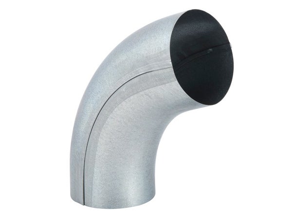 Coude Cintré Galep Acier Galvanisé Gris Scover Plus, Dév.33 Cm Diam.100 Mm