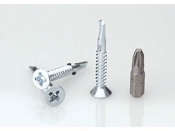 Lot De 30 Vis Acier Zingué Suki, Empreinte Pozidriv, 5.5X40Mm
