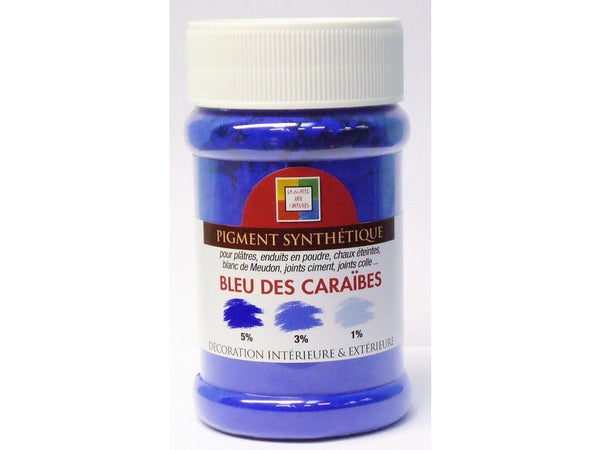 Pigment Poudre Malle Aux Couleurs Bleu Des Caraïbes 250 Ml