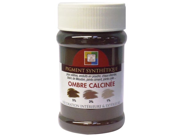 Pigment Poudre Malle Aux Couleurs Ombre Calcinée 250 Ml