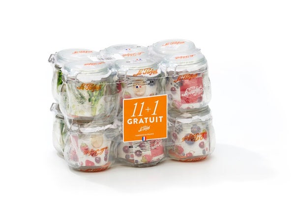 Lot de 12 bocaux lps 1/2l 11+1