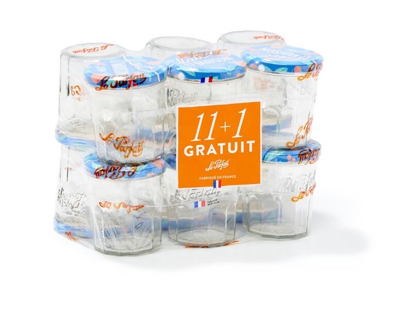 Lot de 12 confituriers 324 ml 11+1