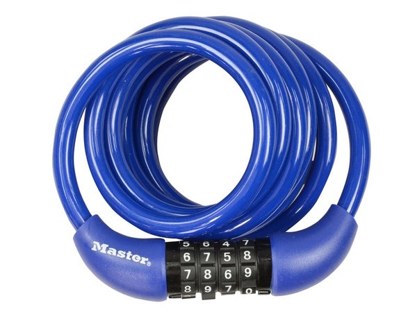 Câble Antivol Master Lock, L.1.8 M X Diam.8 Mm