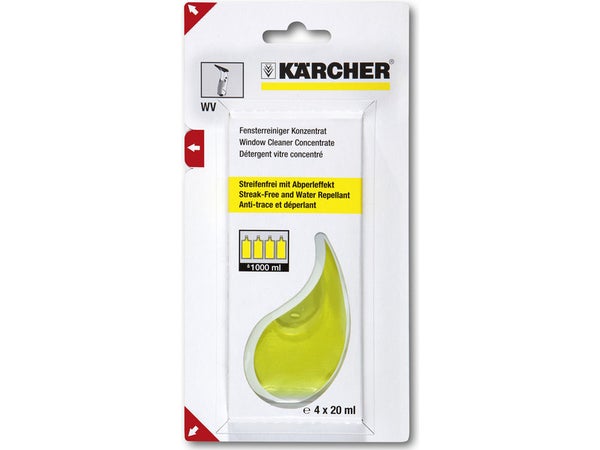 Détergent vitre concentré KARCHER 4 x 20 ml