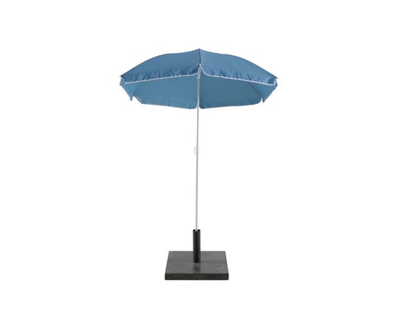 Parasol pied central bleu rond, L.140 x l.140 cm