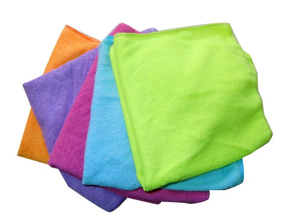 Lot de 5 chiffons auto microfibre carré 40 x 40 cm XL PERFOMR TOOLS