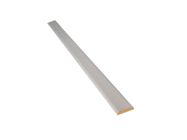 Champlat Médium en MDF 2 arrondis, 4 x 28 mm L. 2.44 m blanc